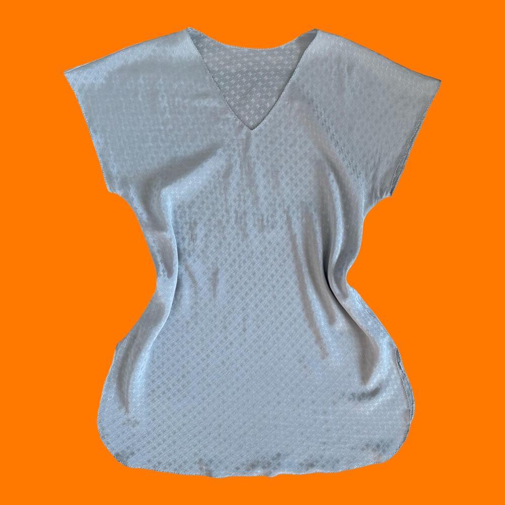 90's vintage gray satin lingerie slip dress MEDIUM california dynasty